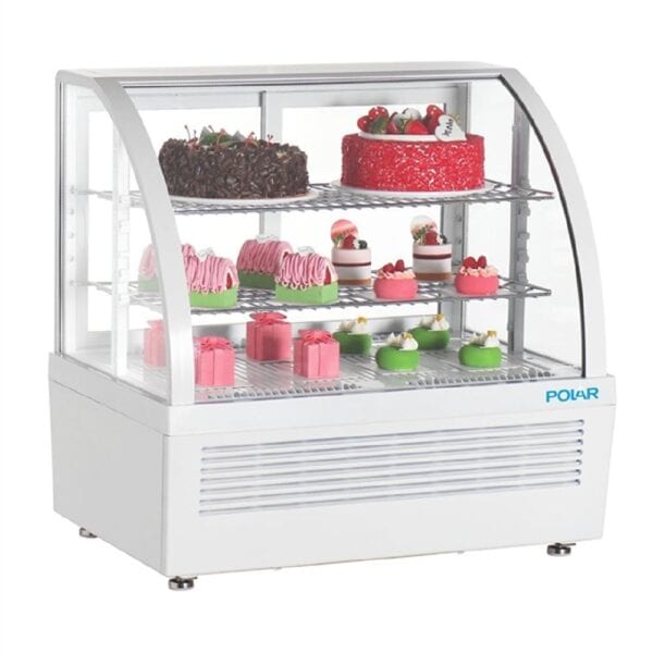 Polar C-Series Countertop Display Fridge 100Ltr 220V - White
