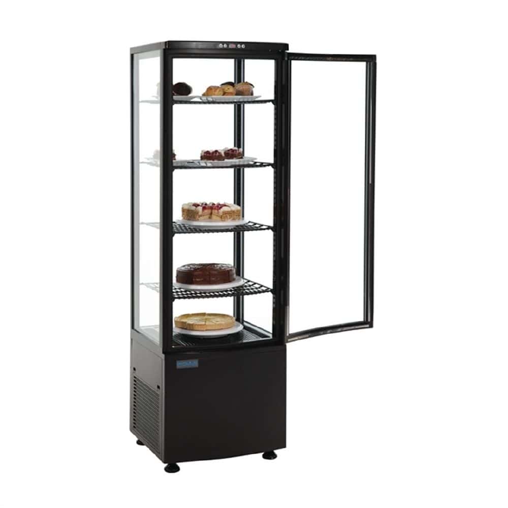Polar C-Series Energy Efficient Curved Door Display Fridge 235Ltr 220V - Black