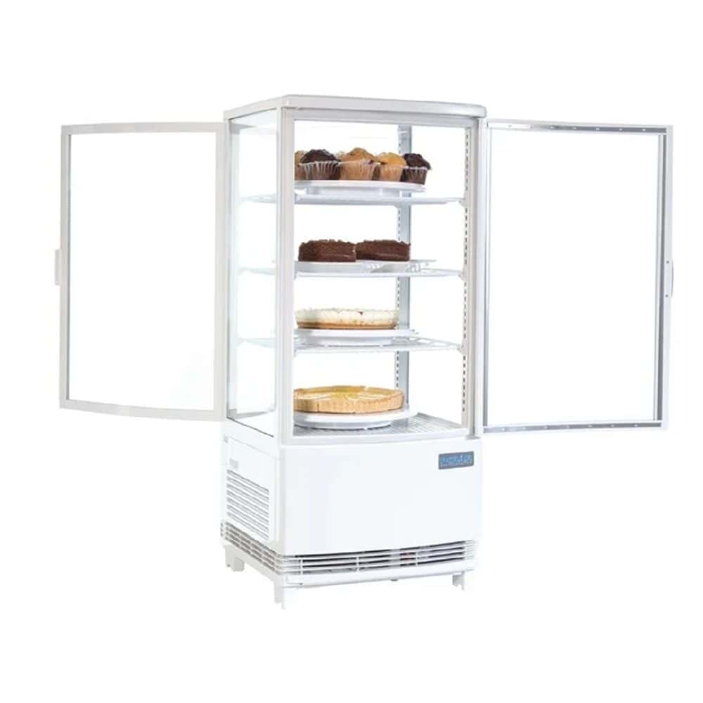 Polar C-Series Energy Efficient Curved Door Display Fridge 86Ltr 220V - White