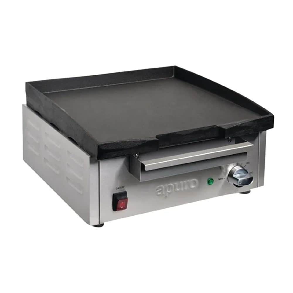 Apuro Counter Top Electric Griddle 440x460x230mm 2.8kw 12.2amp