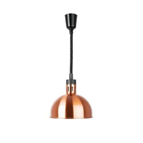 Apuro Retractable Dome Heat Lamps 280mm-1520mm 250w - Copper Finish