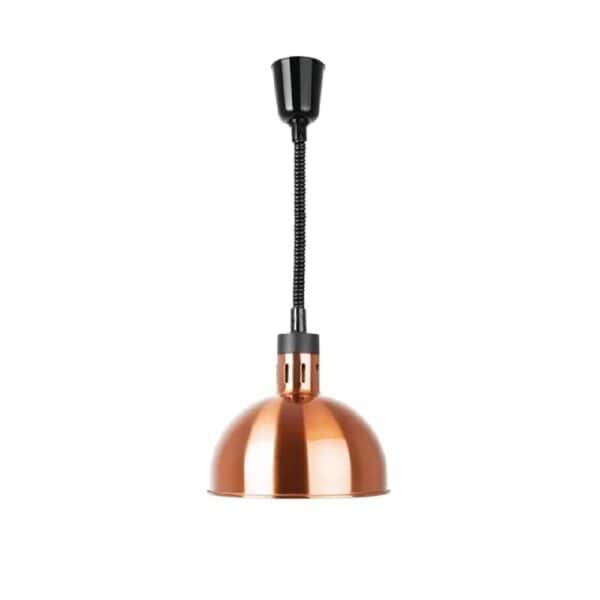 Apuro Retractable Dome Heat Lamps 280mm-1520mm 250w - Copper Finish