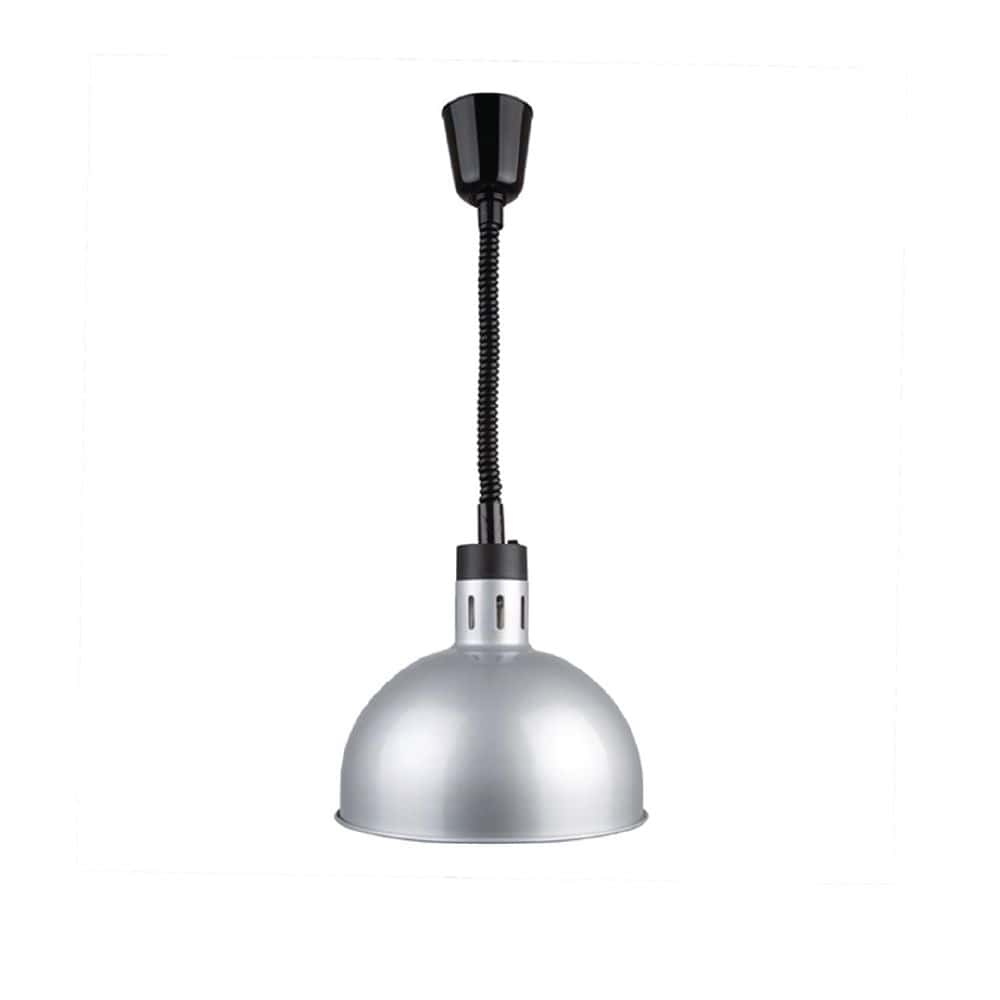Apuro Retractable Dome Heat Lamps 280mm-1520mm 250w - Silver Finish
