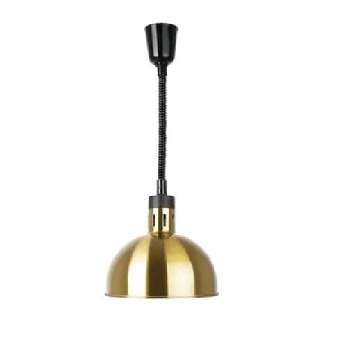 Apuro Retractable Dome Heat Lamps 280mm-1520mm 250w - Pale Gold Finish