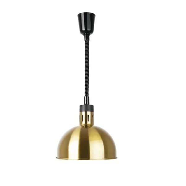 Apuro Retractable Dome Heat Lamps 280mm-1520mm 250w - Pale Gold Finish