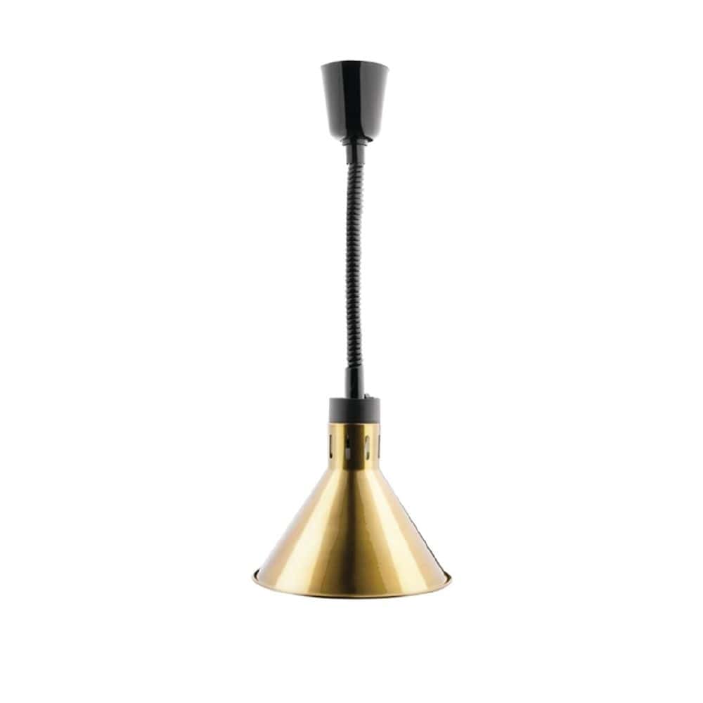 Apuro Retractable Conical Heat Lamps 280mm-1520mm 250w - Gold Finish