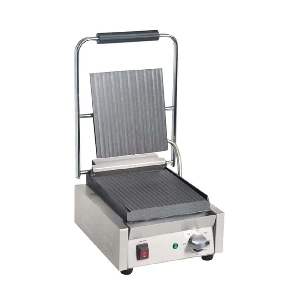 Apuro Bistro Contact Grill 290x320x210mm 1.5kw 6.5amp - Single Flat Plate