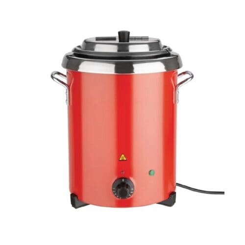Apuro Soup Kettle Red 5700ml with Handles 300w 1.3amp