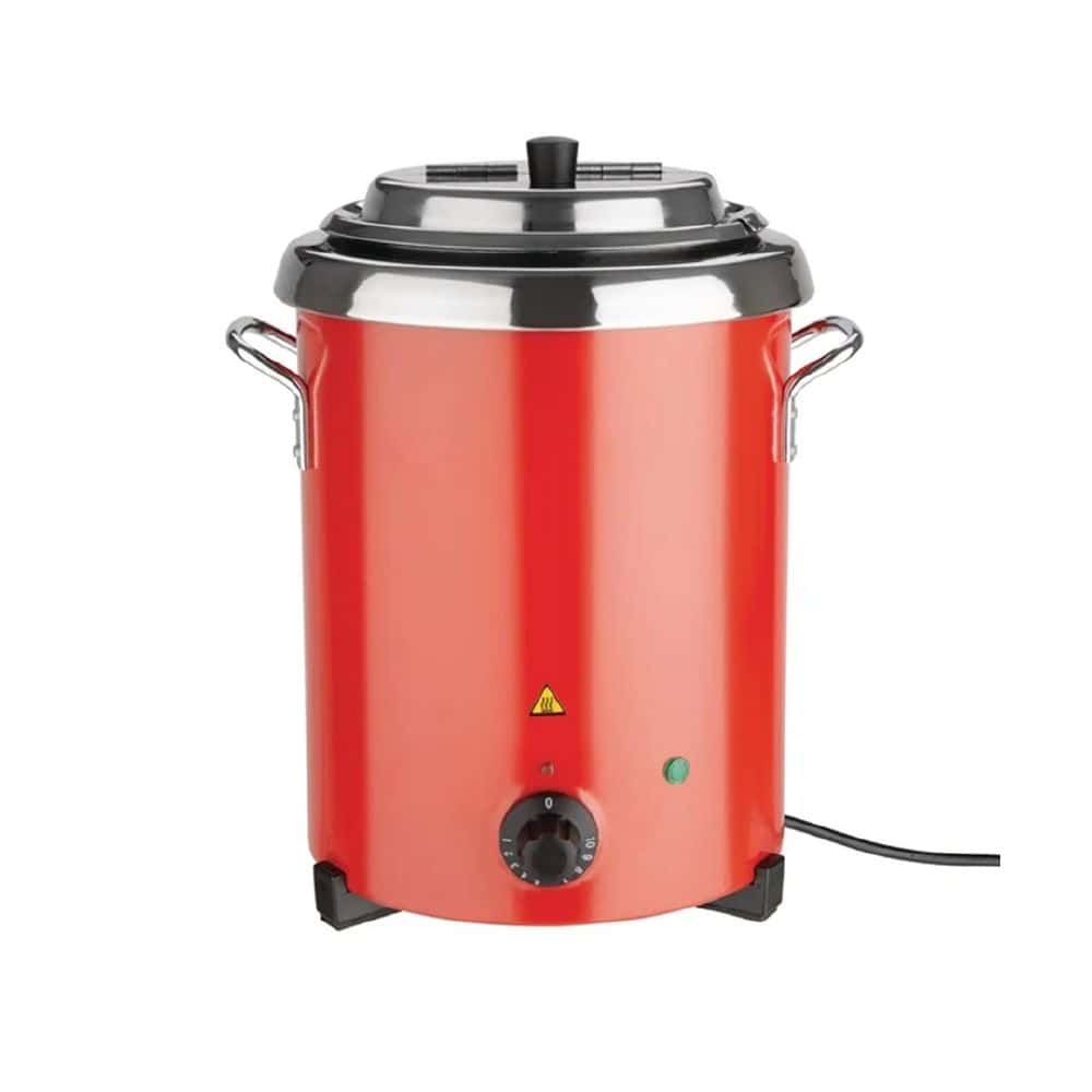 Apuro Soup Kettle Red 5700ml with Handles 300w 1.3amp