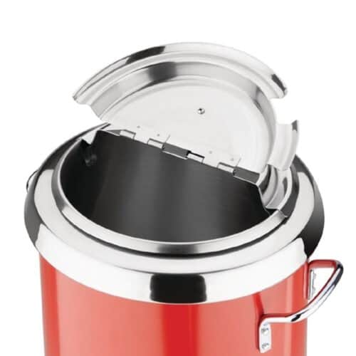Apuro Soup Kettle Red 5700ml with Handles 300w 1.3amp