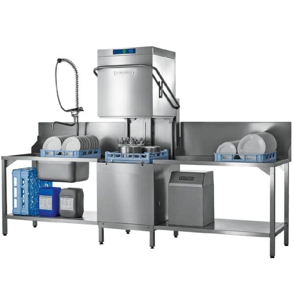 Hobart Pass Through Dishwasher Auto Lift Hood Profi AMXXL-HL 2000ml 7.1kW 3x15amp 3ph