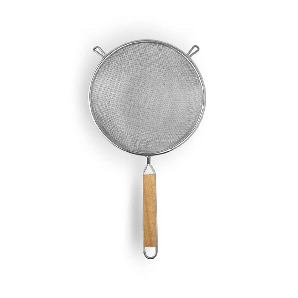 Strainer Double Mesh 140mm Nickel Plated