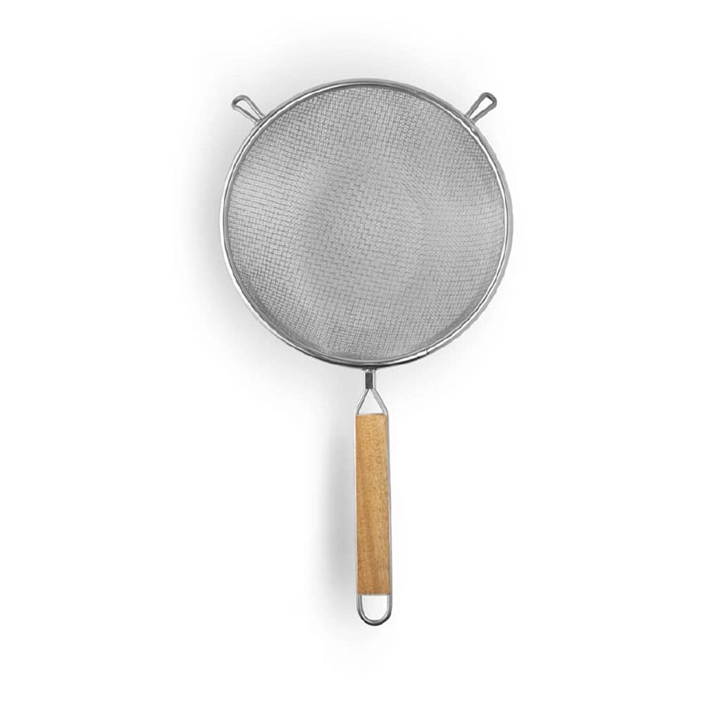 Strainer Double Mesh 180mm Nickel Plated