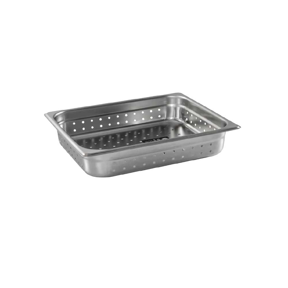 GN Steam Pan Anti-Jam 1/2 x 65mm S/S Perforated