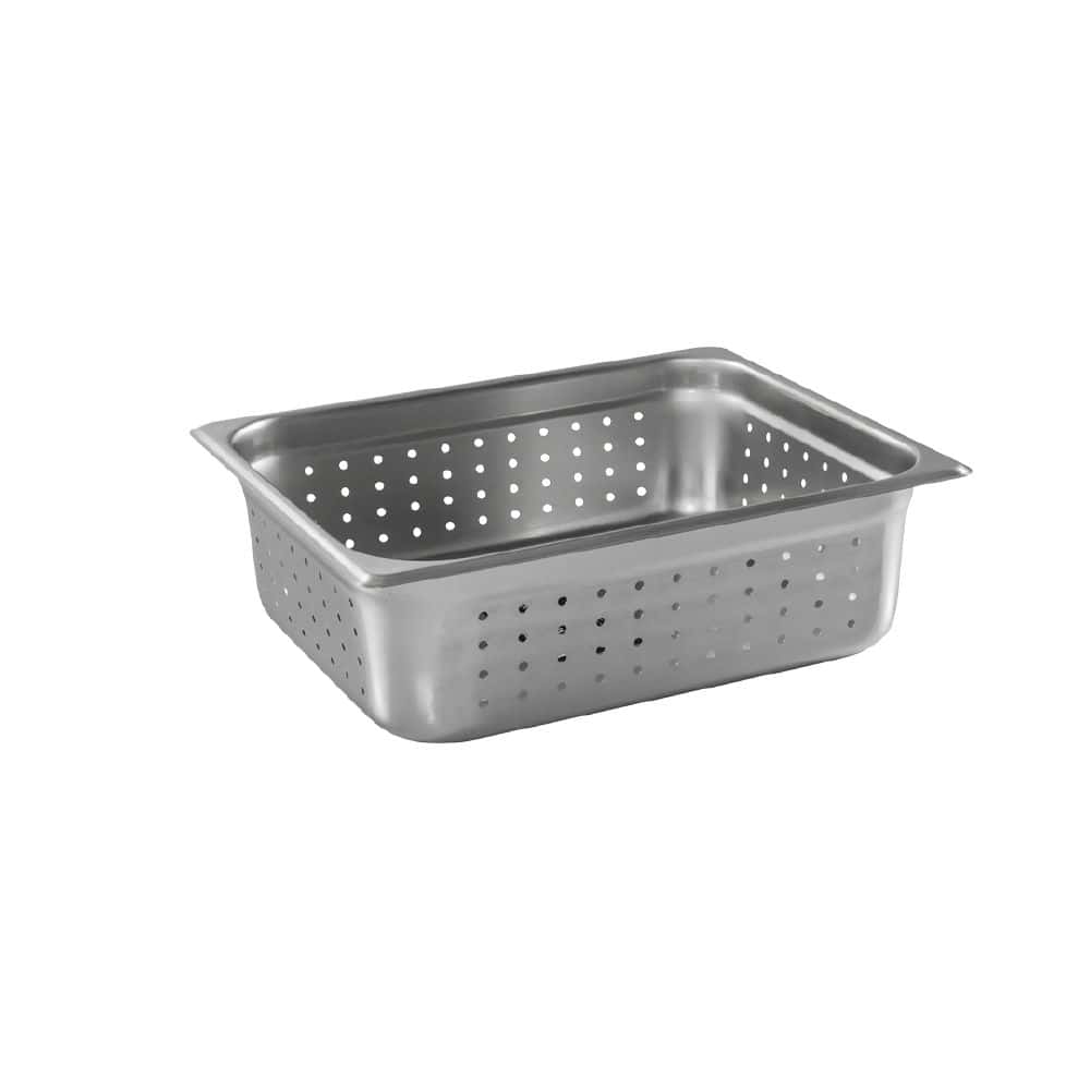 GN Steam Pan Anti-Jam 1/2 x 100mm S/S Perforated