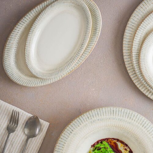 Albus Oval Plate 220mm Galata