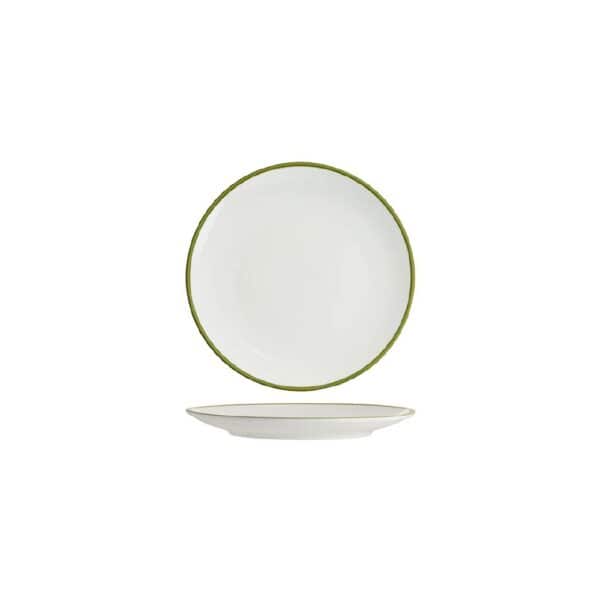 TK91012OG Round Coupe Plate 200mm w/ Olive Green Rim Core