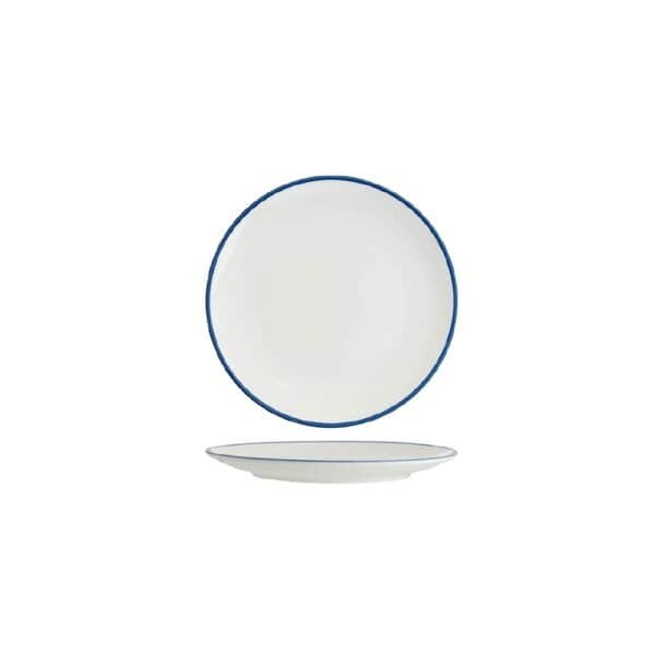 TK91012RB Round Coupe Plate 200mm w/ Royal Blue Rim Core