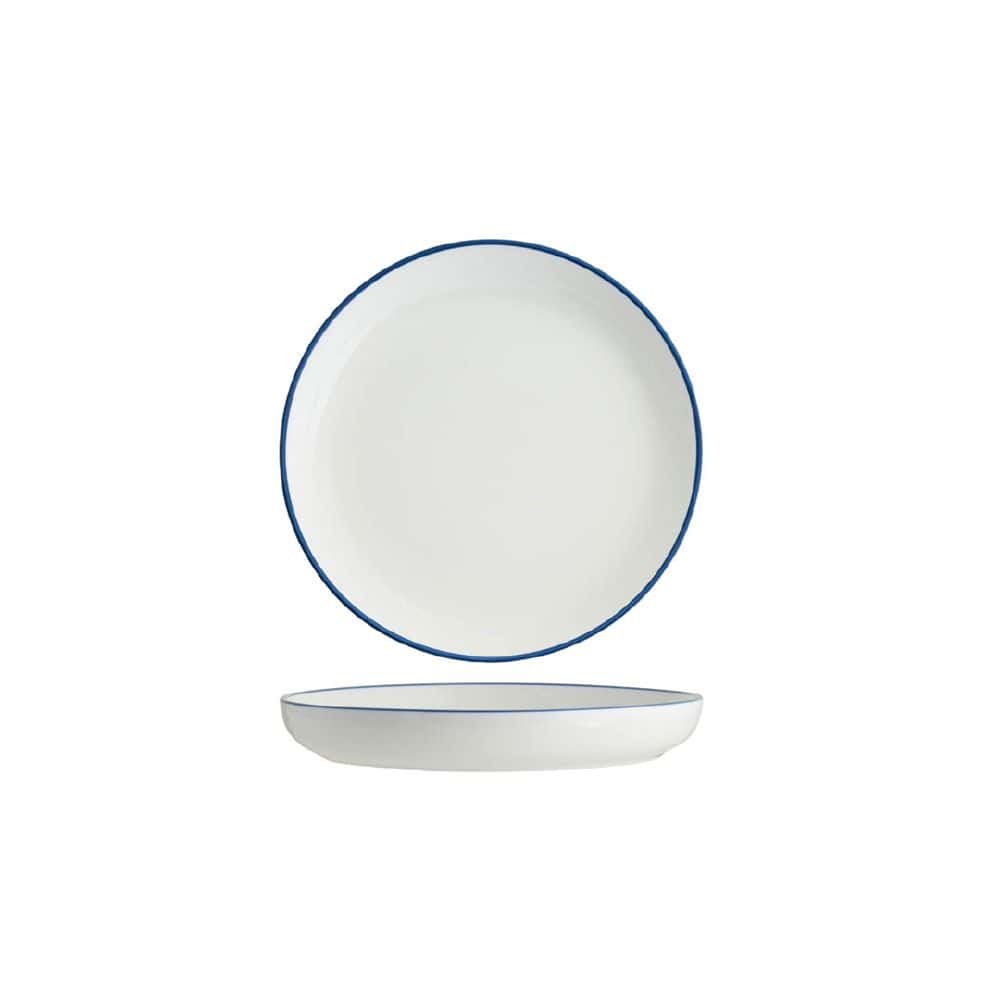 Core Round Plate Walled Lip 200mmx23mm w/ Royal Blue
