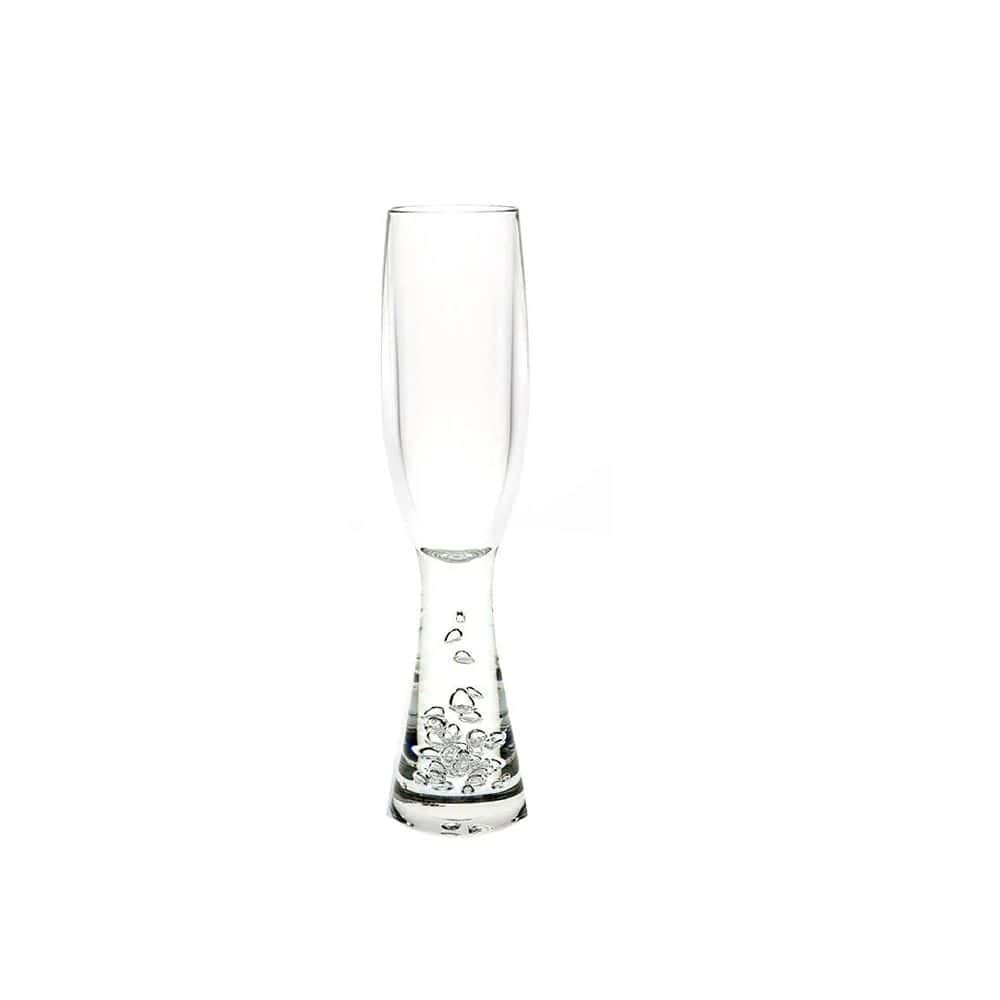 D-Still Champagne Flute 180ml w/ Bubble Base Polycarbonate