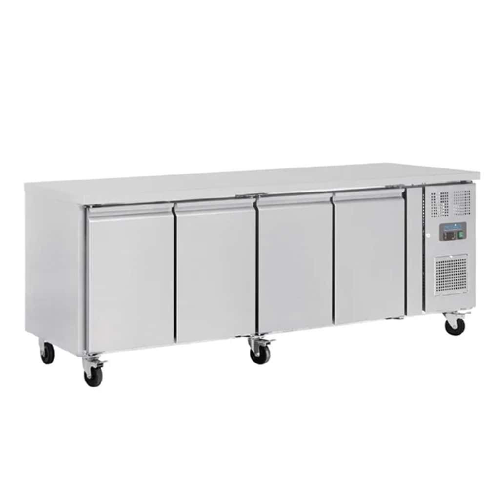 Polar U-Series Four Door Counter Fridge 449Ltr