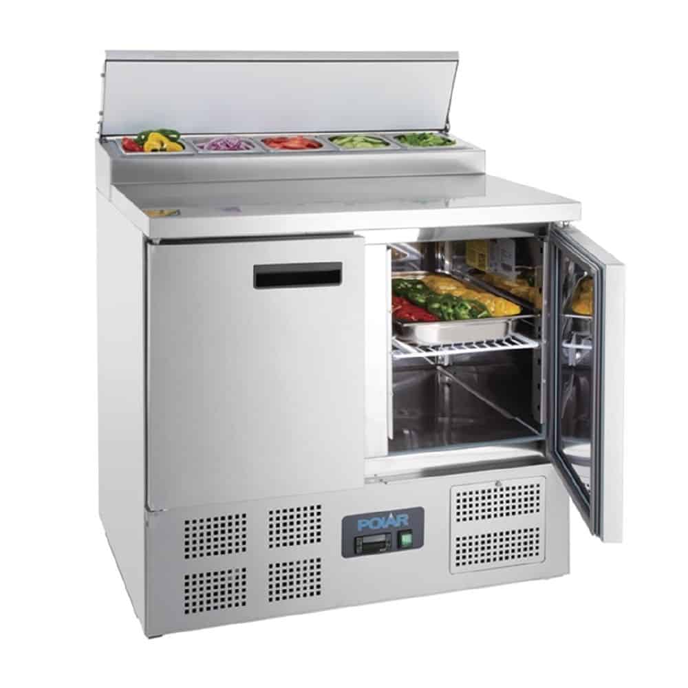 Polar G-Series Pizza Prep Counter Fridge 254Ltr