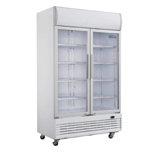 Polar G-Series Upright Display Cooler with Light Box Hinged Door 950Ltr