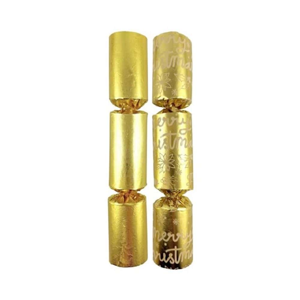 BonBons Foil 254mm (10") Gold Embossed Holly & Gold Merry Christmas Asstd