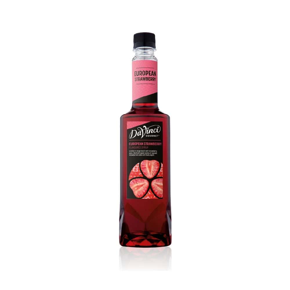 European Strawberry Syrup 750ml DaVinci Gourmet