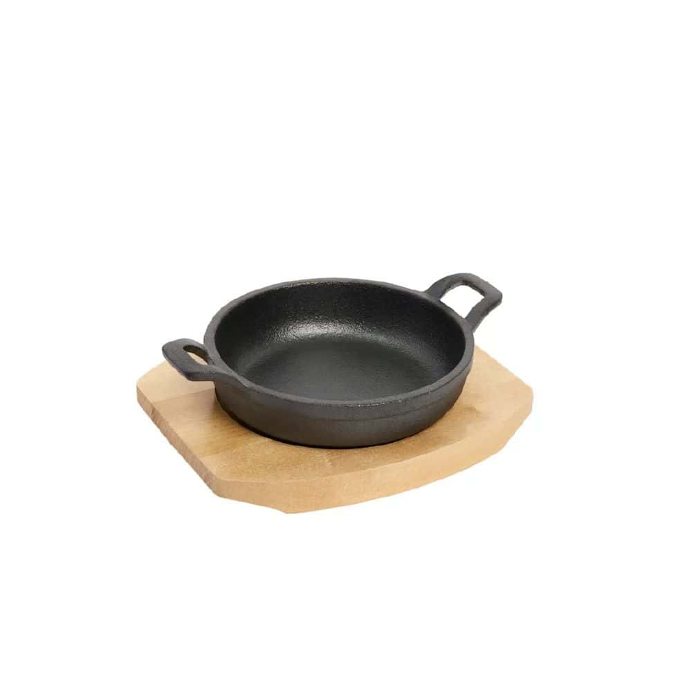 Round Gratin with Wood Tray 120mm