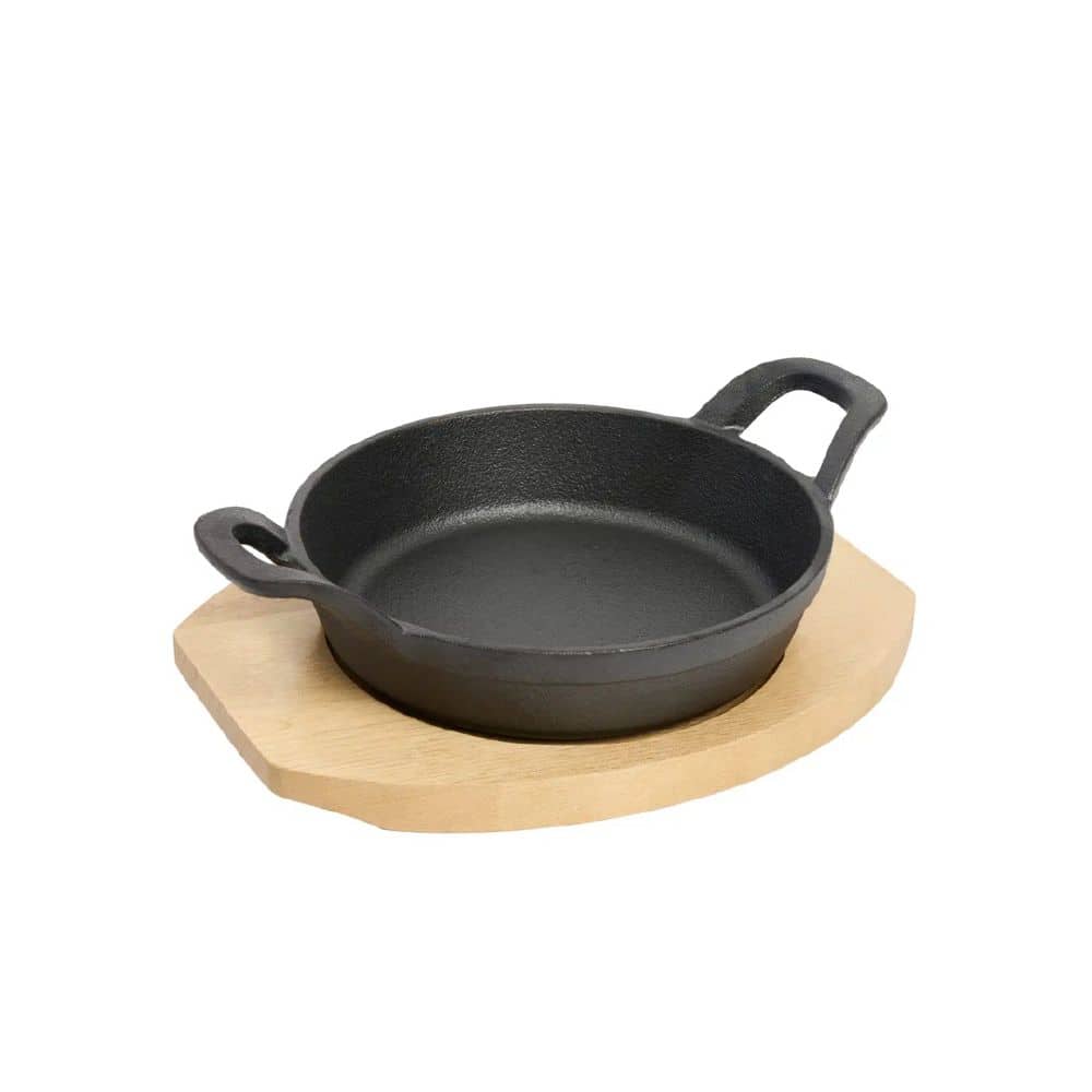 Round Gratin with Wood Tray 155mm