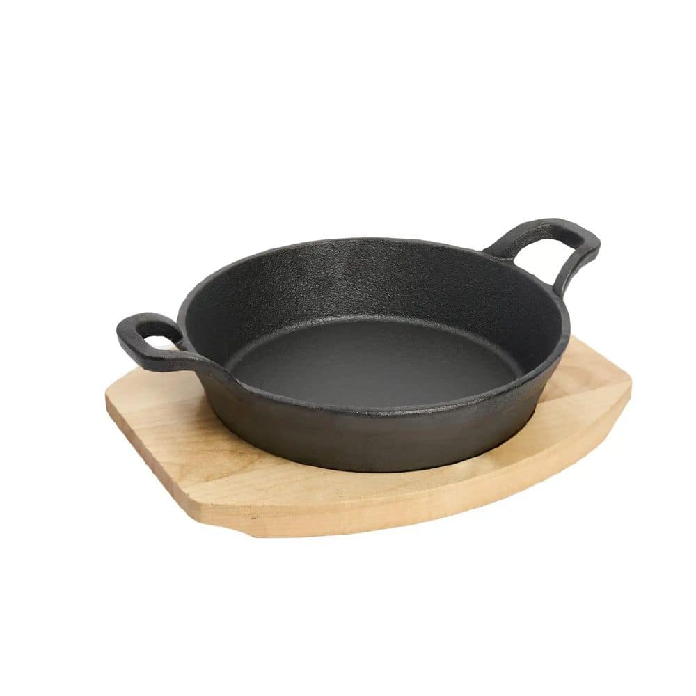 Round Gratin with Wood Tray 180mm