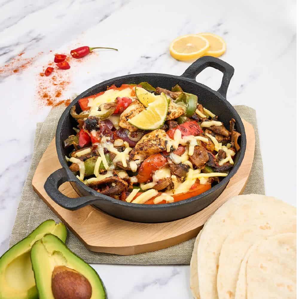 Round Gratin with Wood Tray 200mm