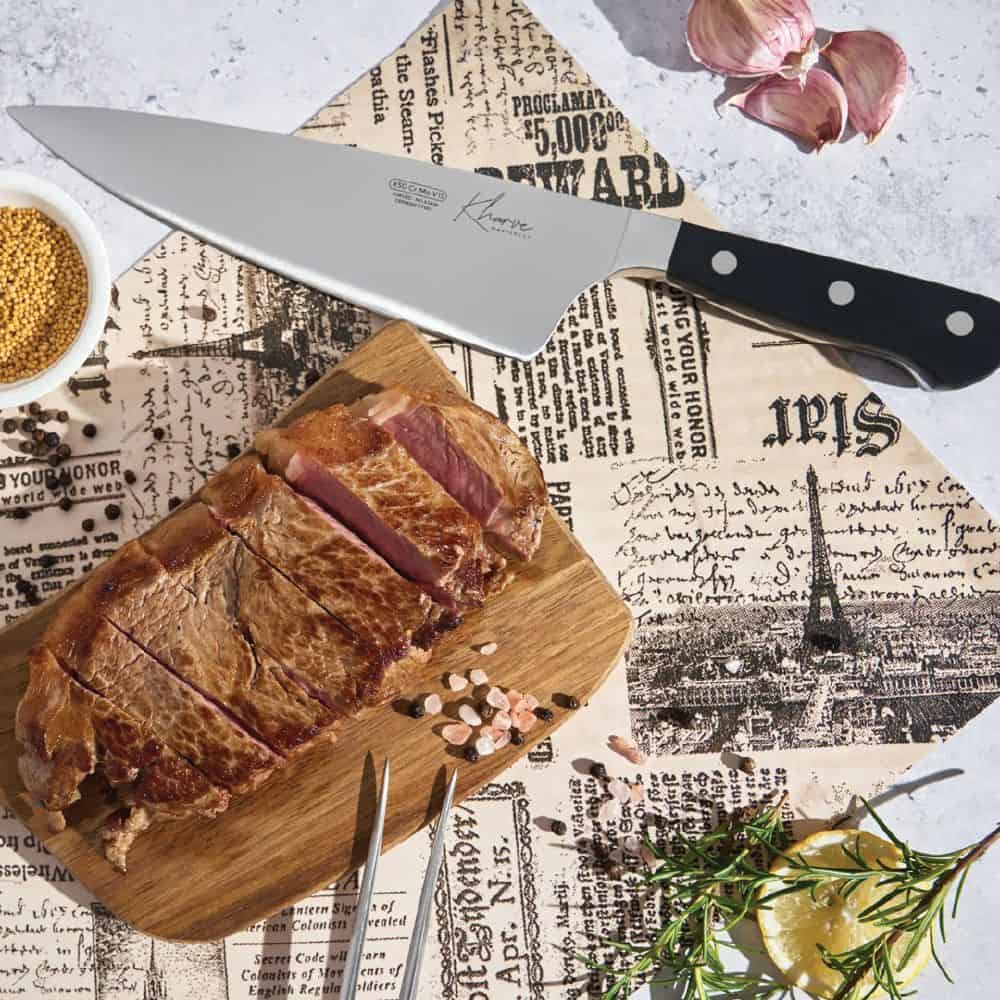 Cooks Knife 200mm w/ Wide Blade Master Cut