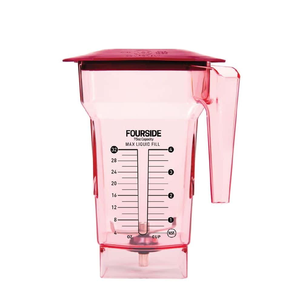 Blendtec Jug FourSide 75oz w/ Hard Lid - Red
