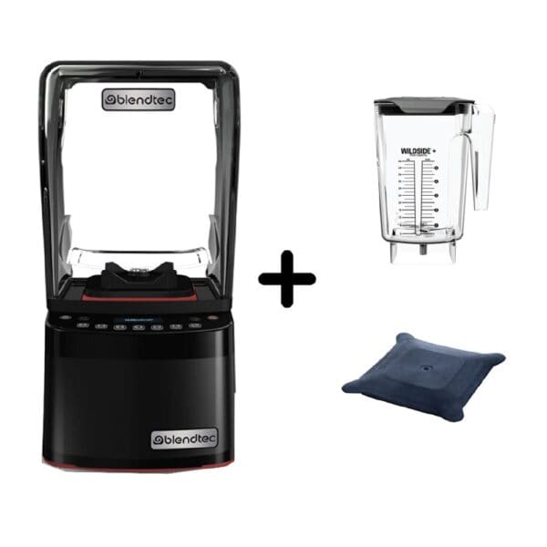 Blendtec Blender "Stealth 885", 10 amps, 220v w / WildSide Jug + Soft Lid