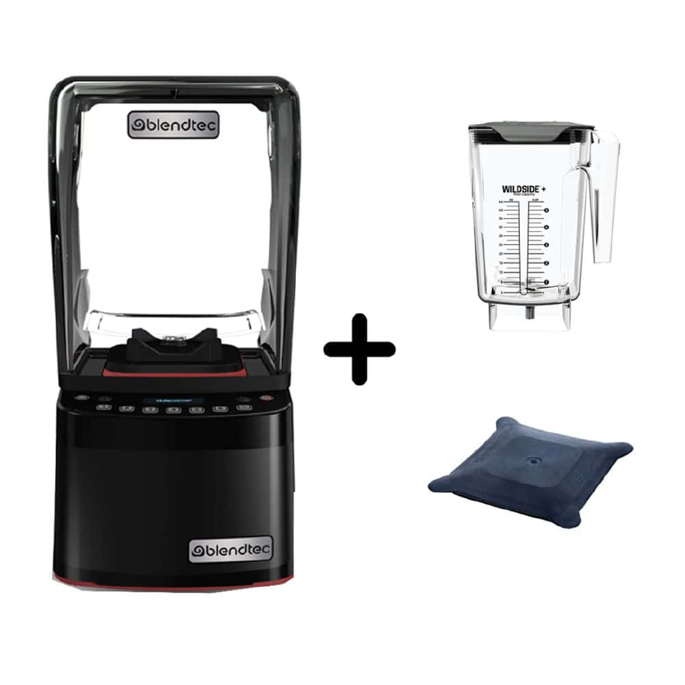Blendtec Blender "Stealth 885", 10 amps, 220v w / WildSide Jug + Soft Lid