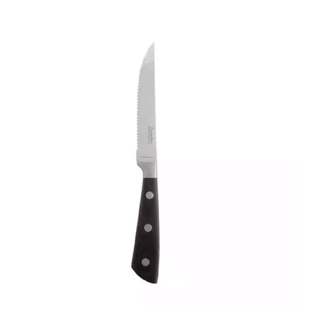 Steak Knife 245mm w/ ABS Wood Look Handle Ebony
