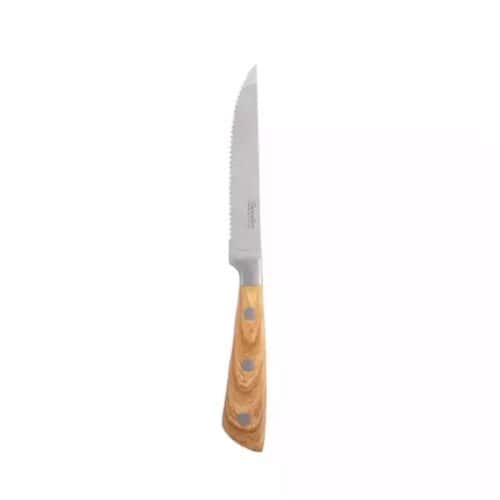 Steak Knife 245mm w/ ABS Wood Look Handle Oak