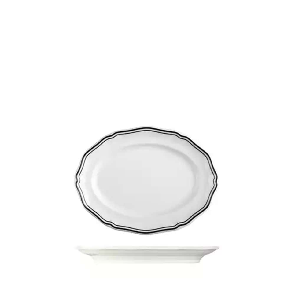 Oval Plate 215mmx200mm Astoria Ink