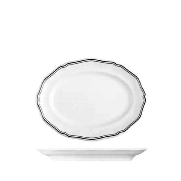 Oval Plate 250mmx190mm Astoria Ink