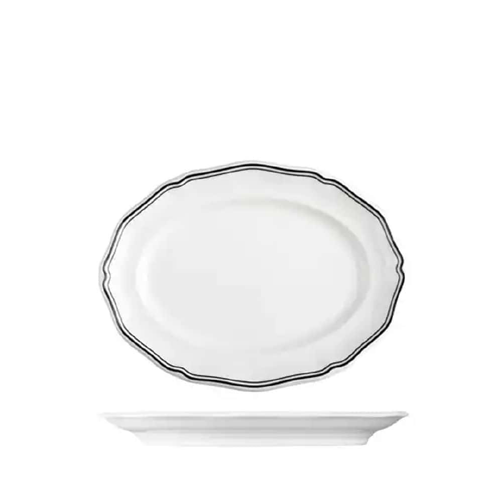 Oval Plate 250mmx190mm Astoria Ink