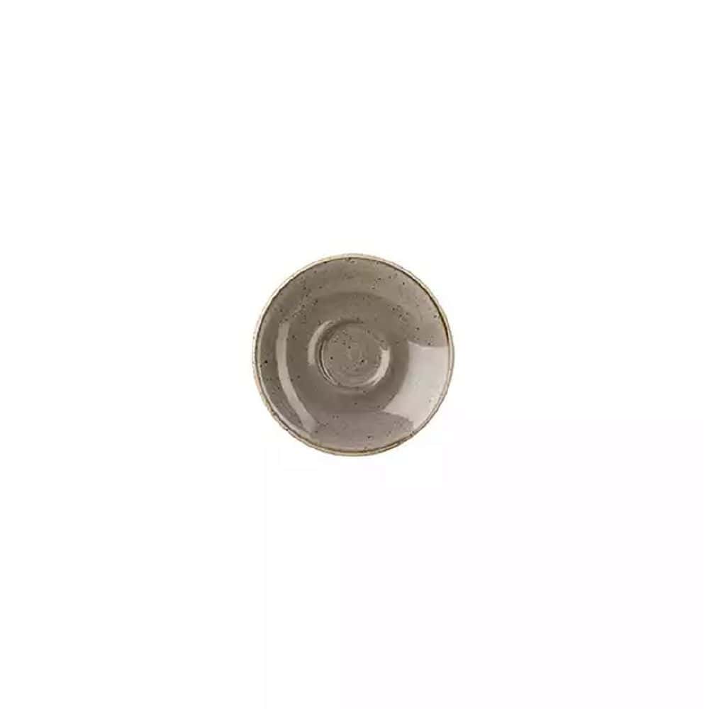 Peppercorn Grey Espresso Saucer 118mm Stonecast