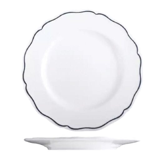 Round Plate 272mm Charleston Blue Band
