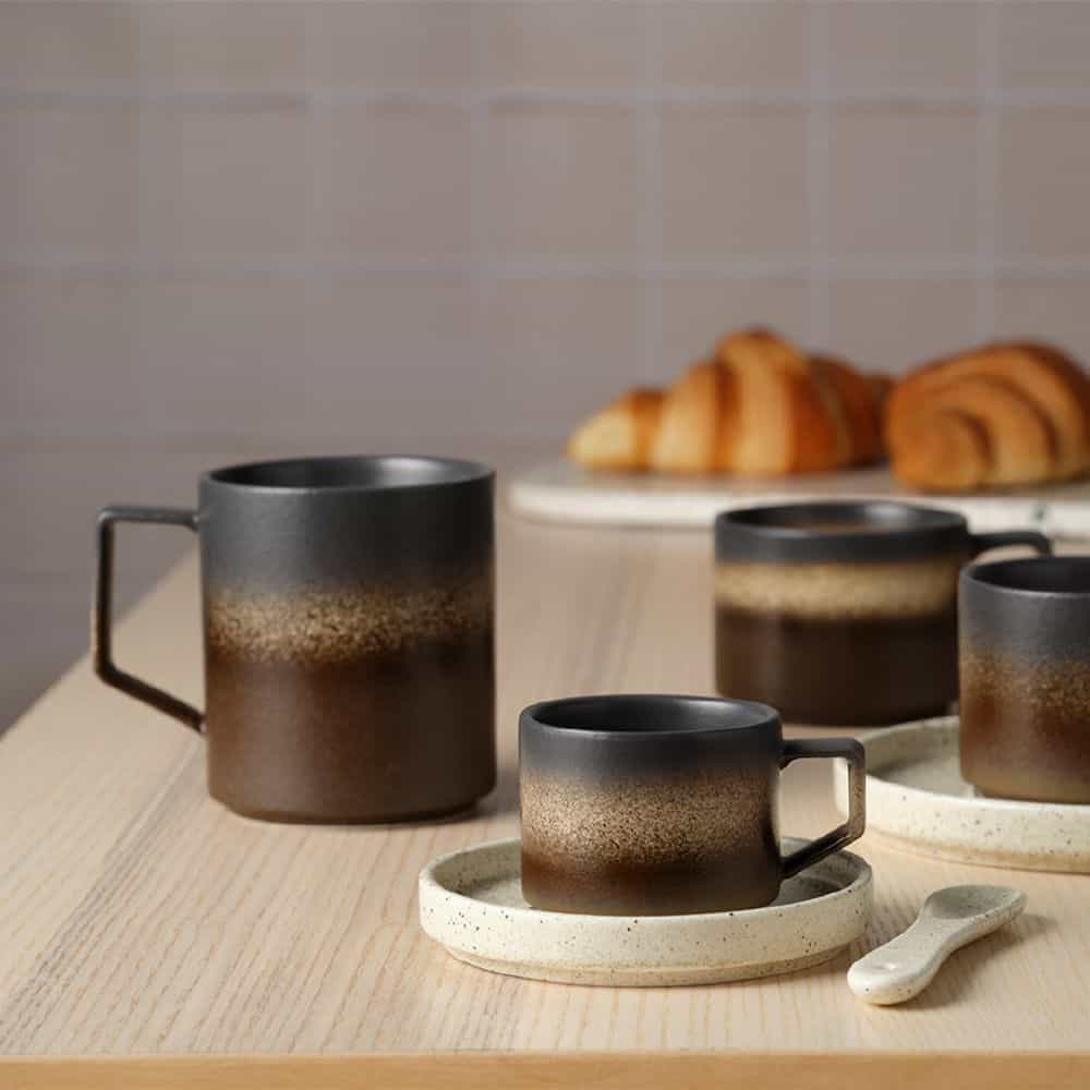 Straight Side Mug 380ml Tan Bark