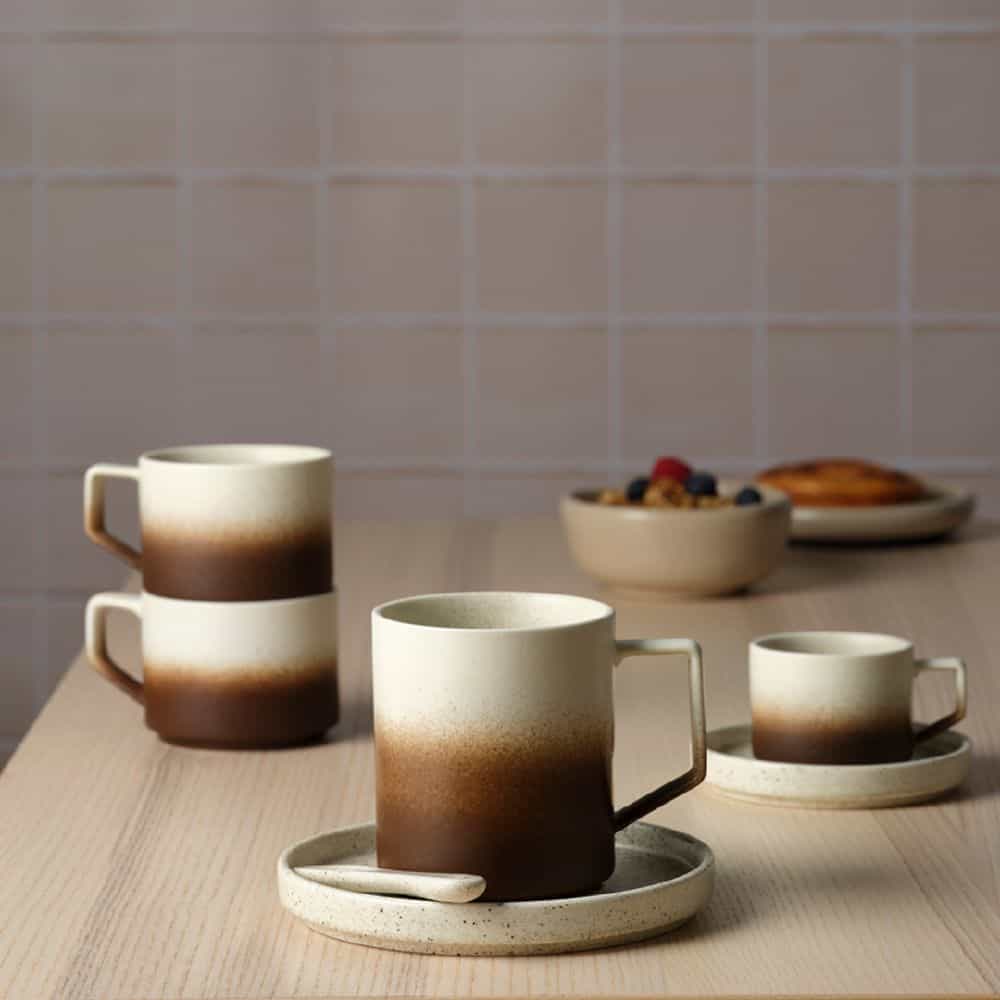 Straight Side Saucer 155mm Tan
