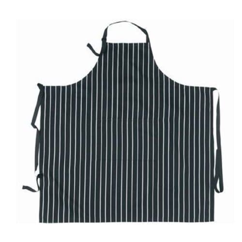 Apron Bin Blue and White Strip With Pocket