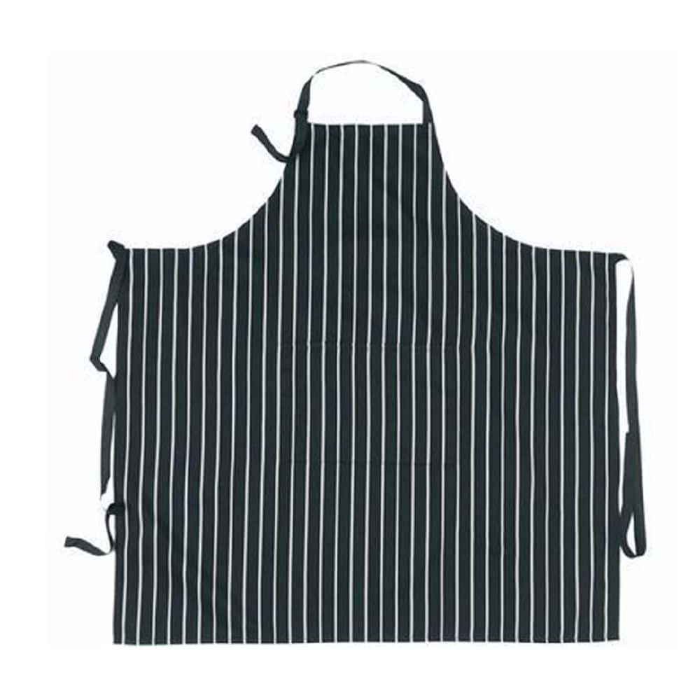Apron Bin Blue and White Strip With Pocket