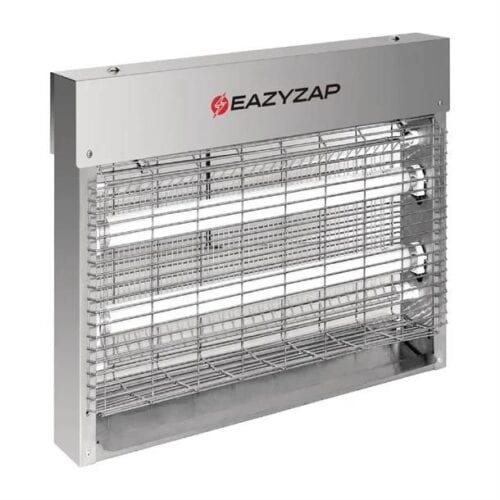 Eazyzap Bug Zapper Brushed S/S w/ 2x 4W Bulb 8W, 10Amp