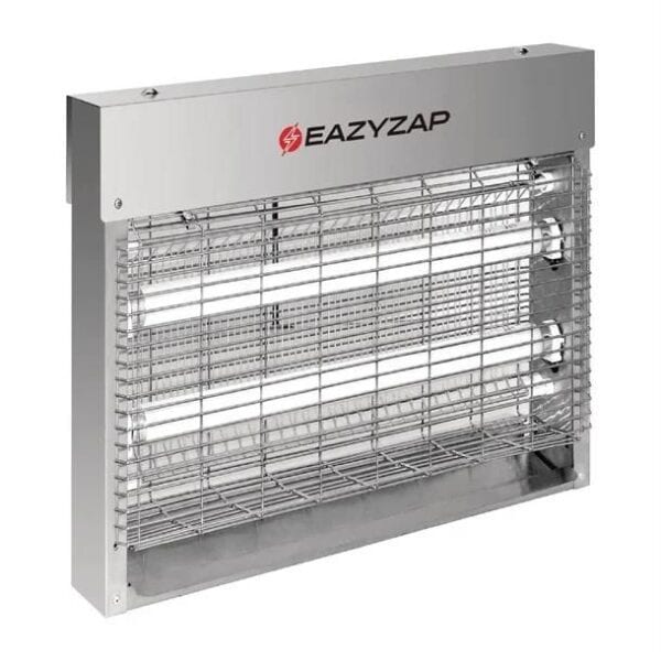 Eazyzap Bug Zapper Brushed S/S w/ 2x 4W Bulb 8W, 10Amp